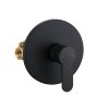 Matte Black Concealed Shower System Supplier with Single Lever Mixer Valve