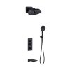 Matte Black Thermostatic Concealed Shower System Manufacturer with 3 Functions