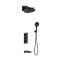 Matte Black Thermostatic Concealed Shower System Manufacturer with 3 Functions