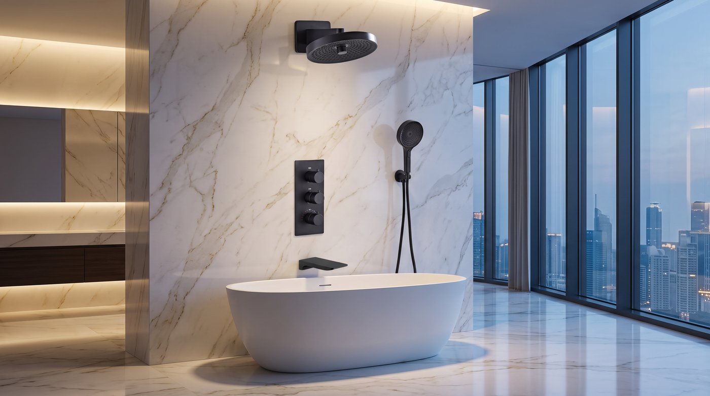 Three-Mode Hand Shower with Push-Button Selector