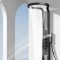 Matte Black Shower Panel System Supplier with Rainfall and Body Jets