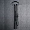 Matte Black Shower Panel System Supplier with Rainfall and Body Jets