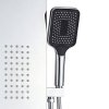 Chrome Shower Panel System Supplier with Rainfall and Hand Shower for Hotels
