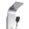 Chrome Multi-Function Shower Panel Wholesale Supplier with Rainfall and Body Jets