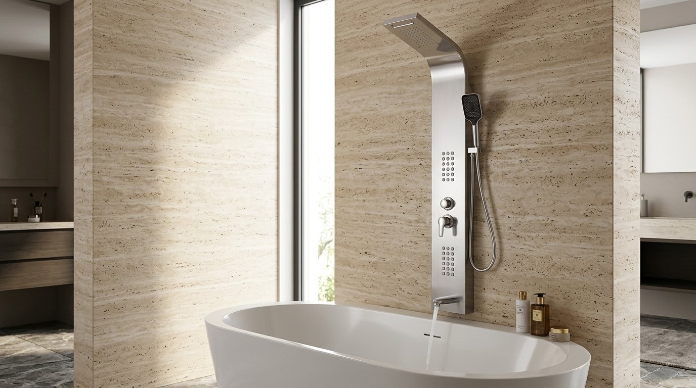 Bottom Water Outlet for Tub Filling and Rinsing