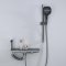Grey Wall Mounted Bathtub Faucet with Waterfall Outlet and Spray Gun Luxury Supplier