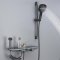 Grey Wall Mounted Bathtub Faucet with Waterfall Outlet and Spray Gun Luxury Supplier