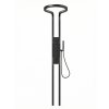 Matte Black Shower Panel System Supplier with Rainfall and Body Jets