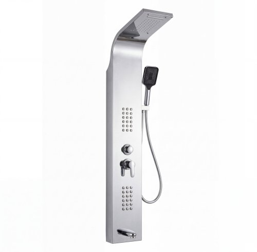 Chrome Multi-Function Shower Panel Wholesale Supplier with Rainfall and Body Jets