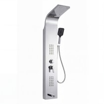 Chrome Multi-Function Shower Panel Wholesale Supplier with Rainfall and Body Jets
