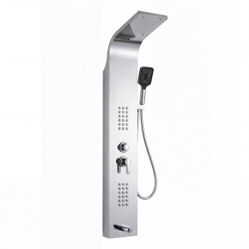 Chrome Multi-Function Shower Panel Wholesale Supplier with Rainfall and Body Jets