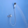 Wall Mounted Bathtub Faucet Supplier with Handheld Spray and Tub Spout