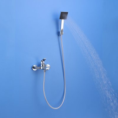 Wall Mounted Bathtub Faucet Supplier with Handheld Spray and Tub Spout