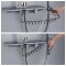 Grey Wall Mounted Bathtub Faucet with Waterfall Outlet and Spray Gun Luxury Supplier