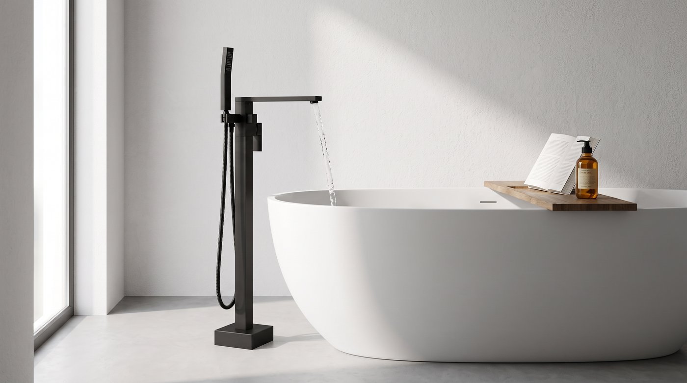 Reinforced Base with Side Diverter and Temperature Handles