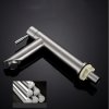 Brushed Nickel Elevated Basin Tap Wholesale Supplier with Forged One-Piece Body