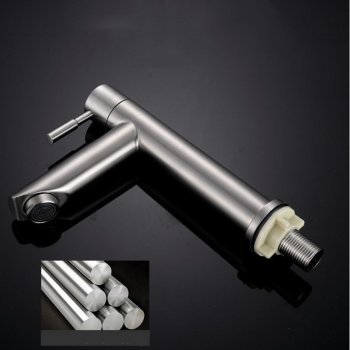 Brushed Nickel Elevated Basin Tap Wholesale Supplier with Forged One-Piece Body