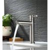 Brushed Nickel Elevated Basin Tap Wholesale Supplier with Forged One-Piece Body