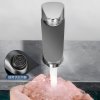 Brushed Nickel Basin Faucet Supplier with Single Lever Hot and Cold Mixer