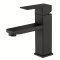 Matte Black Basin Faucet Supplier with Square Lever Hot and Cold Mixing