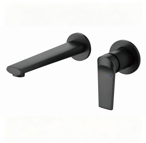 Matte Black Wall Mounted Basin Faucet Supplier for Commercial Bathrooms