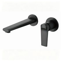 Matte Black Wall Mounted Basin Faucet Supplier for Commercial Bathrooms
