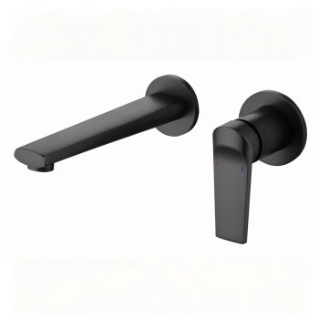Matte Black Wall Mounted Basin Faucet Supplier for Commercial Bathrooms