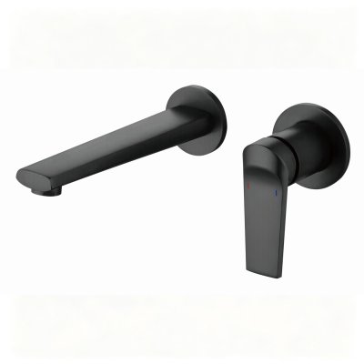 Matte Black Wall Mounted Basin Faucet Supplier for Commercial Bathrooms