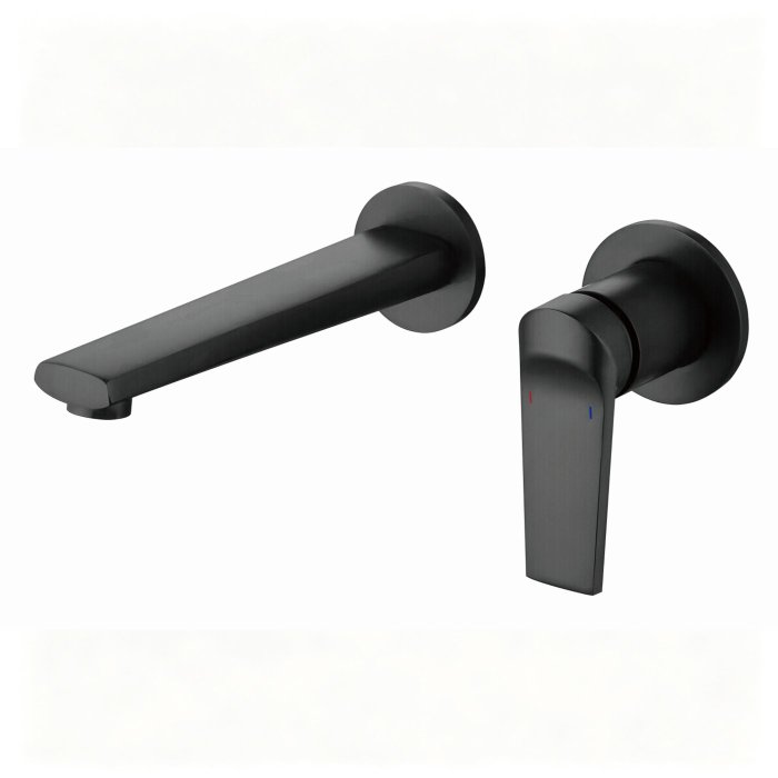 Matte Black Wall Mounted Basin Faucet Supplier for Commercial Bathrooms