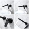 Matte Black Wall Mounted Basin Faucet Supplier for Commercial Bathrooms
