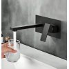Matte Black Wall Mounted Basin Faucet Supplier with Concealed Pre-Embedded Box