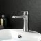 Brushed Nickel Basin Faucet Supplier with Single Lever Hot and Cold Mixer