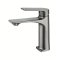Grey Basin Faucet Supplier with Curved Body and Single Lever Mixer