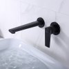 Matte Black Wall Mounted Basin Faucet Supplier for Commercial Bathrooms