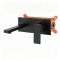Matte Black Wall Mounted Basin Faucet Supplier with Concealed Pre-Embedded Box