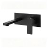 Matte Black Wall Mounted Basin Faucet Supplier with Concealed Pre-Embedded Box