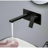 Matte Black Wall Mounted Basin Faucet Supplier with Concealed Pre-Embedded Box