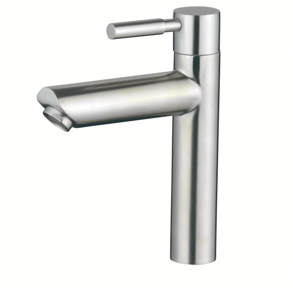 Brushed Nickel Elevated Basin Tap Wholesale Supplier with Forged One-Piece Body
