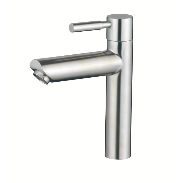 Brushed Nickel Elevated Basin Tap Wholesale Supplier with Forged One-Piece Body