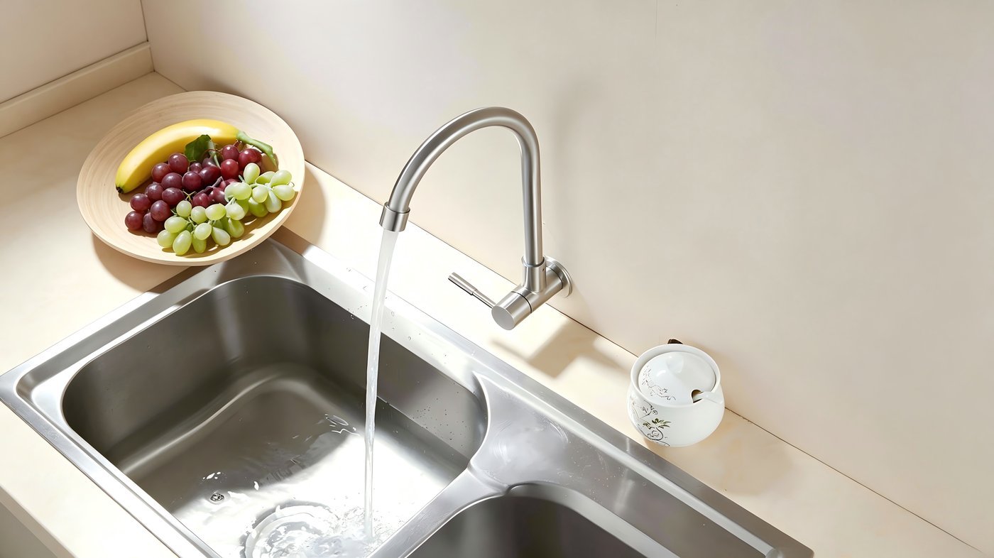 Wall-Mounted Layout That Frees the Sink Counter