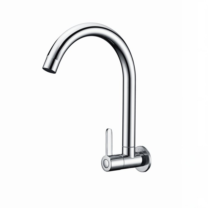 Chrome Single Cold Kitchen Tap Supplier with Vertical Lever Control