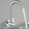 Chrome Single Cold Kitchen Tap Supplier with Vertical Lever Control