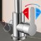 Brushed Nickel Kitchen Faucet Supplier with Hot and Cold Mixing
