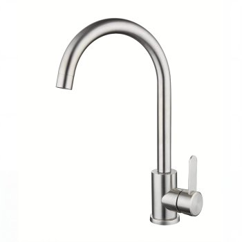 Brushed Nickel Kitchen Faucet Supplier with Hot and Cold Mixing