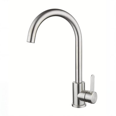 Brushed Nickel Kitchen Faucet Supplier with Hot and Cold Mixing