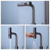 Grey Kitchen Faucet Supplier with Pull Out Spray Head and Three Functions