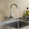 Chrome Wall Mounted Kitchen Faucet Wholesale Supplier for Bulk Projects