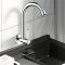 Chrome Single Cold Kitchen Tap Supplier with Vertical Lever Control