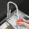 Brushed Nickel Kitchen Faucet Supplier with Hot and Cold Mixing