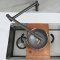 Grey Foldable Wall Mounted Kitchen Tap Supplier with Swivel Spout